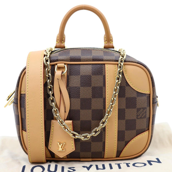 LOUIS VUITTON Valisette Souple BB Damier Ebene Shoulder Bag Brown