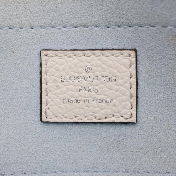 LOUIS VUITTON Scala Mini Monogram Mahina Perforated Leather Pouch Light Blue