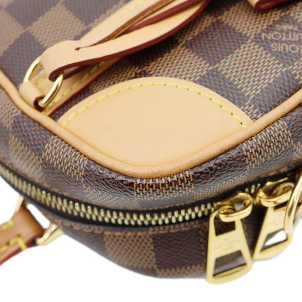 LOUIS VUITTON Valisette Souple BB Damier Ebene Shoulder Bag Brown