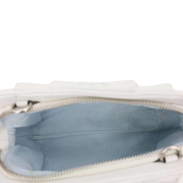 LOUIS VUITTON Scala Mini Monogram Mahina Perforated Leather Pouch Light Blue