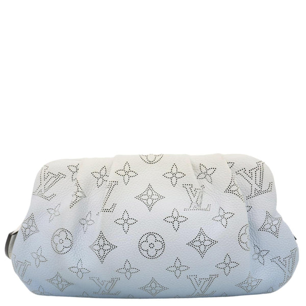 LOUIS VUITTON Scala Mini Monogram Mahina Perforated Leather Pouch Light Blue