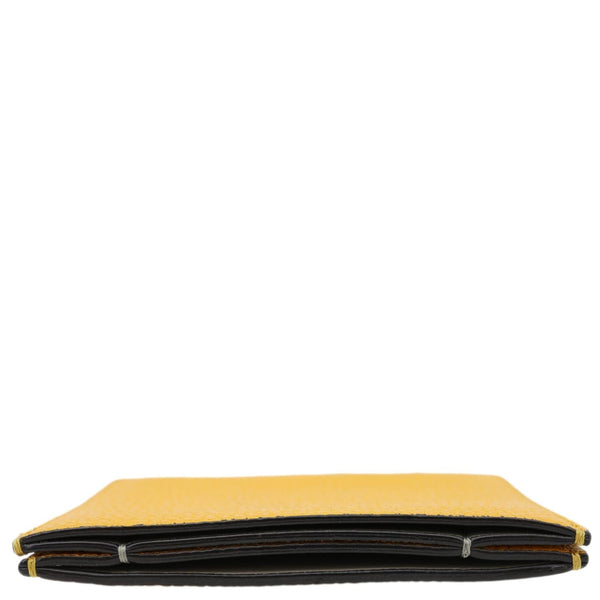 CELINE Leather Card Holder Wallet Yellow