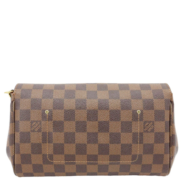 LOUIS VUITTON Favorite MM Damier Ebene Chain Shoulder Bag Brown