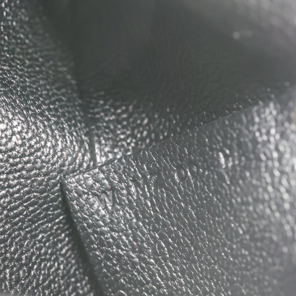 HERMES Bastia Verso Grained Goatskin Leather Coin Purse Black