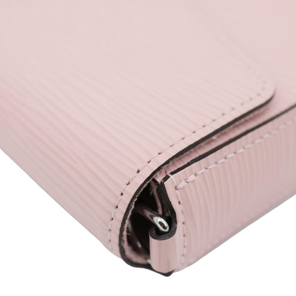 LOUIS VUITTON Felicie Pochette Epi Leather Crossbody Bag Pink