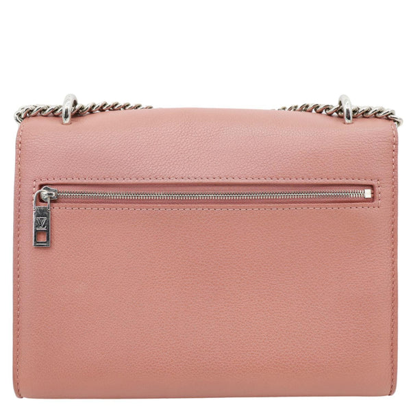 LOUIS VUITTON Mylockme Leather Chain Crossbody Bag Pink