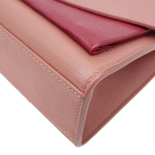 LOUIS VUITTON Mylockme Leather Chain Crossbody Bag Pink