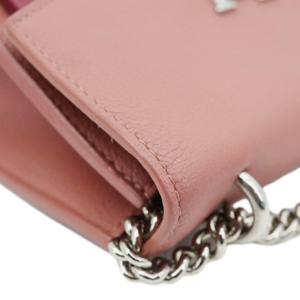 LOUIS VUITTON Mylockme Leather Chain Crossbody Bag Pink