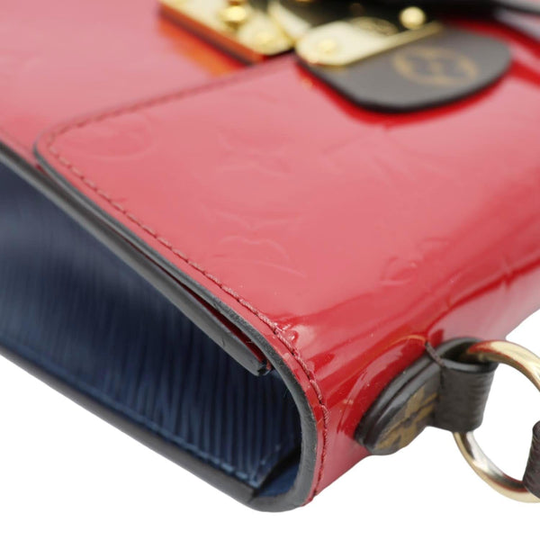LOUIS VUITTON Spring Street Monogram Vernis Epi Shoulder Bag Scarlet