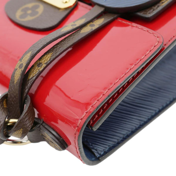LOUIS VUITTON Spring Street Monogram Vernis Epi Shoulder Bag Scarlet