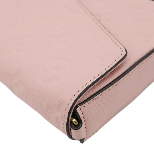 LOUIS VUITTON Felicie Pochette Monogram Empreinte Crossbody Bag Rose Poudre
