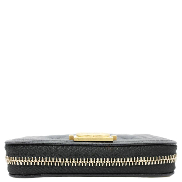 CHANEL Boy Small Caviar Leather Zip Around Wallet Black