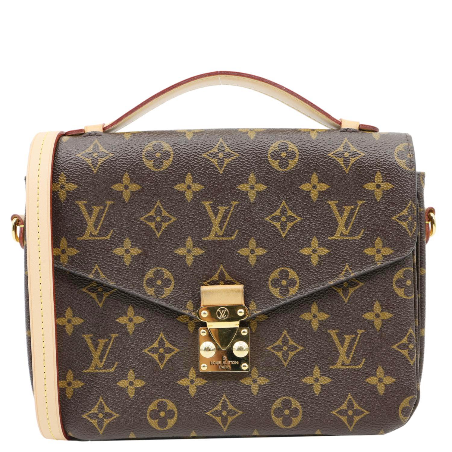 LOUIS VUITTON Metis Pochette Monogram Canvas Crossbody Bag Brown