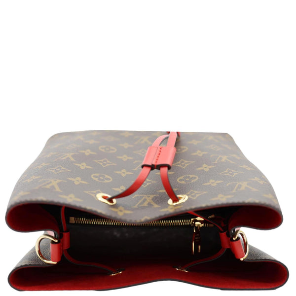 LOUIS VUITTON Neonoe MM Monogram Canvas Shoulder Bag Red