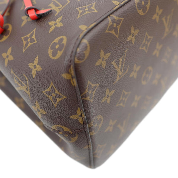 LOUIS VUITTON Neonoe MM Monogram Canvas Shoulder Bag Red