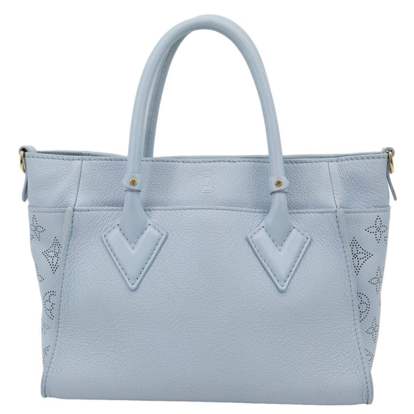 LOUIS VUITTON On My Side MM Monogram Mahina Leather Shoulder Bag Blue