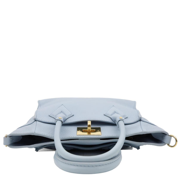 LOUIS VUITTON On My Side MM Monogram Mahina Leather Shoulder Bag Blue