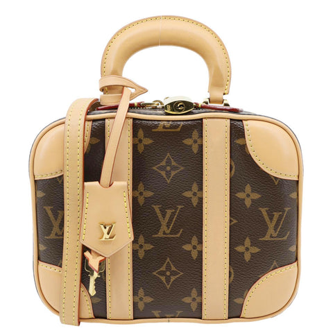 LOUIS VUITTON Valisette BB Monogram Canvas Shoulder Bag Brown