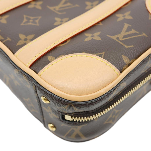 LOUIS VUITTON Valisette BB Monogram Canvas Shoulder Bag Brown