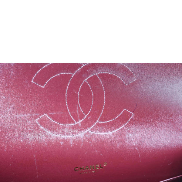 CHANEL Classic Double Flap Maxi Caviar Leather Shoulder Bag Black