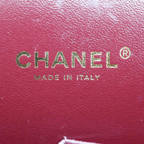 CHANEL Classic Double Flap Maxi Caviar Leather Shoulder Bag Black