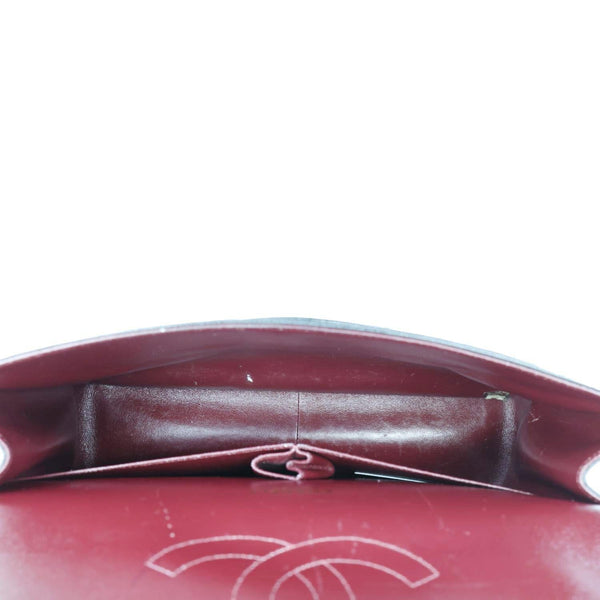 CHANEL Classic Double Flap Maxi Caviar Leather Shoulder Bag Black