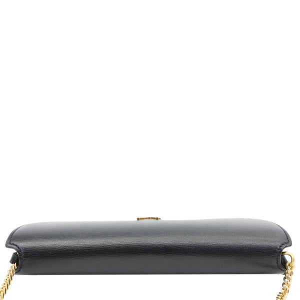 YVES SAINT LAURENT Classic Monogram Leather Crossbody Bag Black
