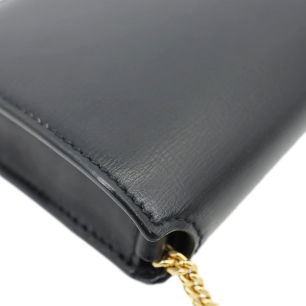 YVES SAINT LAURENT Classic Monogram Leather Crossbody Bag Black