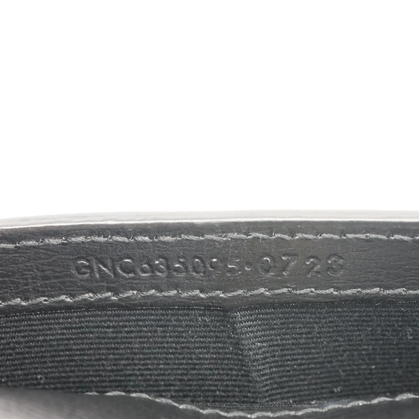 YVES SAINT LAURENT Classic Monogram Leather Crossbody Bag Black