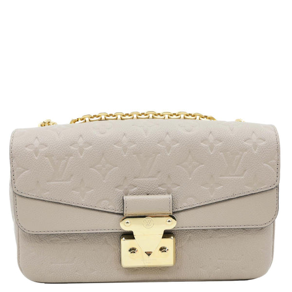 LOUIS VUITTON Marceau Monogram Empreinte Leather Shoulder Bag Beige