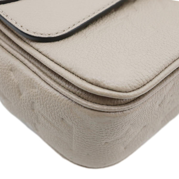 LOUIS VUITTON Marceau Monogram Empreinte Leather Shoulder Bag Beige