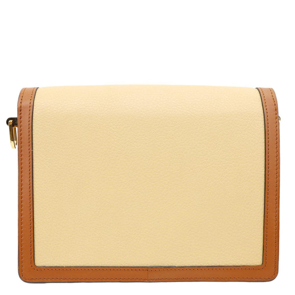 LOUIS VUITTON Dauphine Taurillon Leather Shoulder Bag Cream