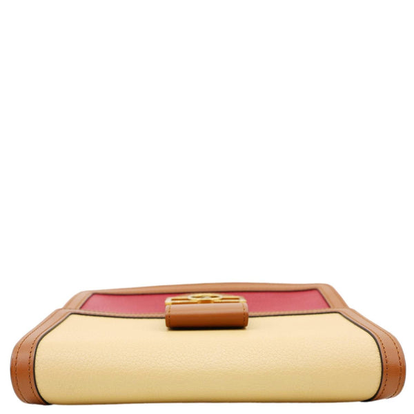 LOUIS VUITTON Dauphine Taurillon Leather Shoulder Bag Cream