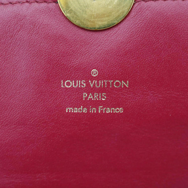 LOUIS VUITTON Flore Monogram Canvas Chain Wallet Fuchsia