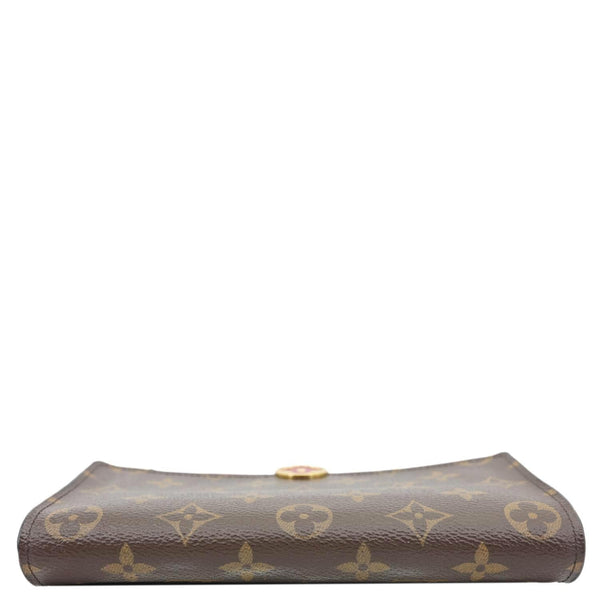 LOUIS VUITTON Flore Monogram Canvas Chain Wallet Fuchsia