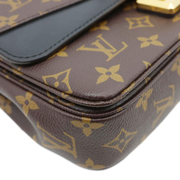 LOUIS VUITTON Marceau Monogram Canvas Chain Shoulder Bag Black