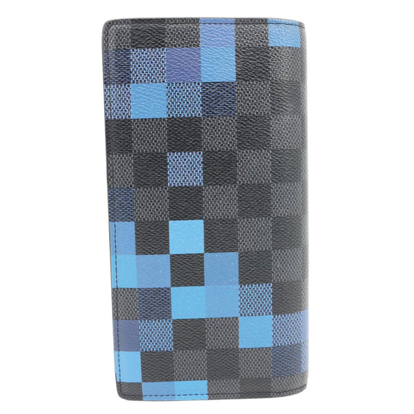 LOUIS VUITTON Brazza Damier Graphite Pixel Wallet Black