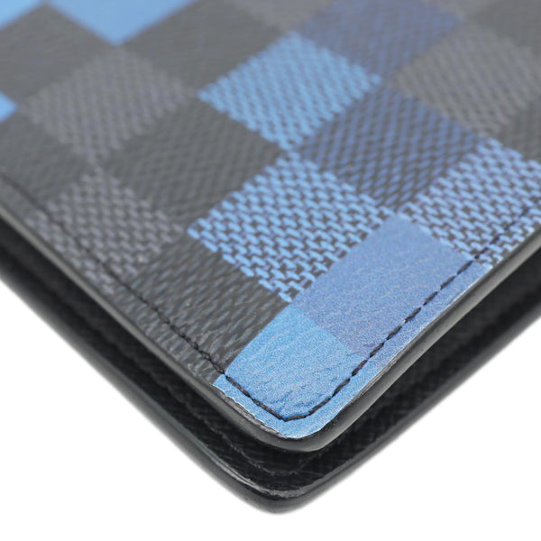 LOUIS VUITTON Brazza Damier Graphite Pixel Wallet Black