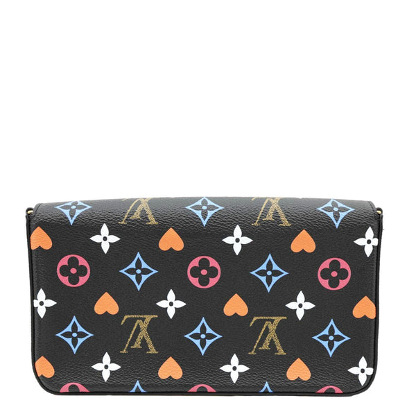 LOUIS VUITTON Pochette Felicie Game On Canvas Crossbody Bag Multicolor