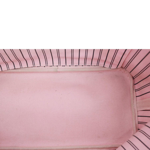 LOUIS VUITTON Neverfull MM Jungle Dots Monogram Canvas Tote Bag Brown