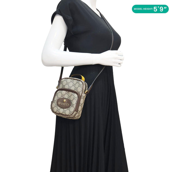 Gucci Neo Vintage Mini GG Supreme Canvas Crossbody Bag Beige 658556