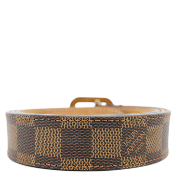 LOUIS VUITTON Tresor Damier Ebene Belt Brown 90/36
