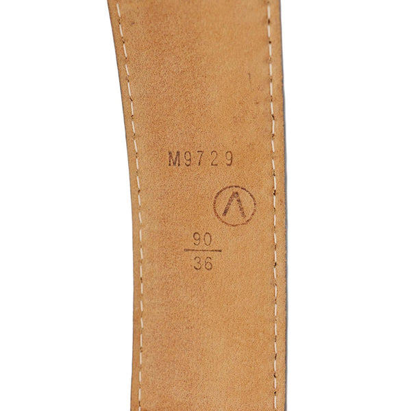 LOUIS VUITTON Tresor Damier Ebene Belt Brown 90/36