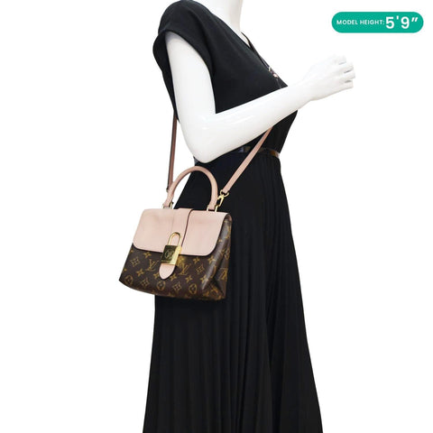 LOUIS VUITTON Locky BB Monogram Canvas Shoulder Bag Pink