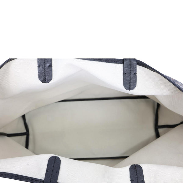 GOYARD Saint Louis PM Chevron Print Canvas Tote Bag Black