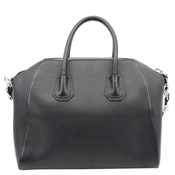 GIVENCHY Antigona Medium Sugar Goatskin Leather Shoulder Bag Black