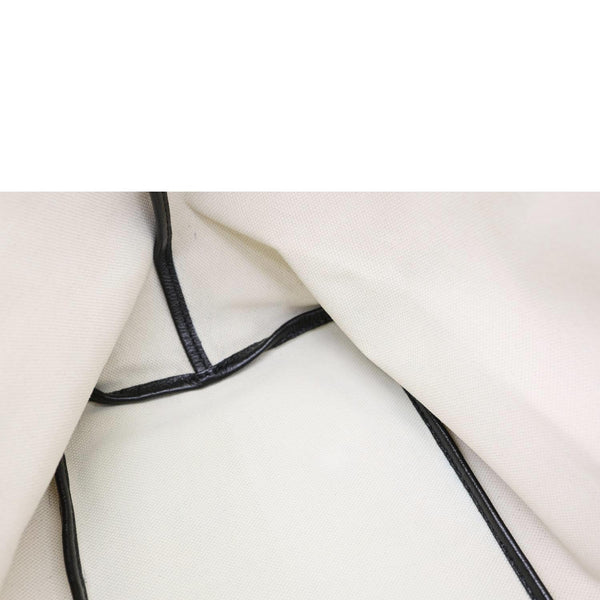 GOYARD Saint Louis PM Chevron Print Canvas Tote Bag Black