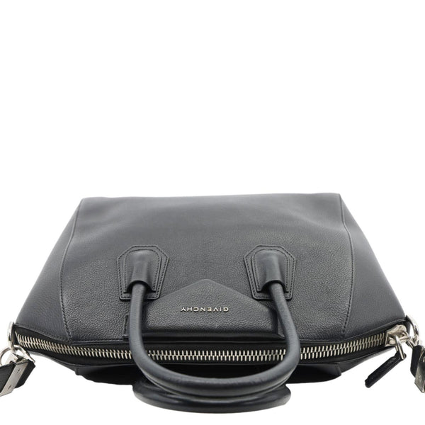 GIVENCHY Antigona Medium Sugar Goatskin Leather Shoulder Bag Black