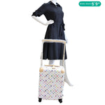 LOUIS VUITTON X TM Horizon 55 Multicolor Monogram Rolling Suitcase White
