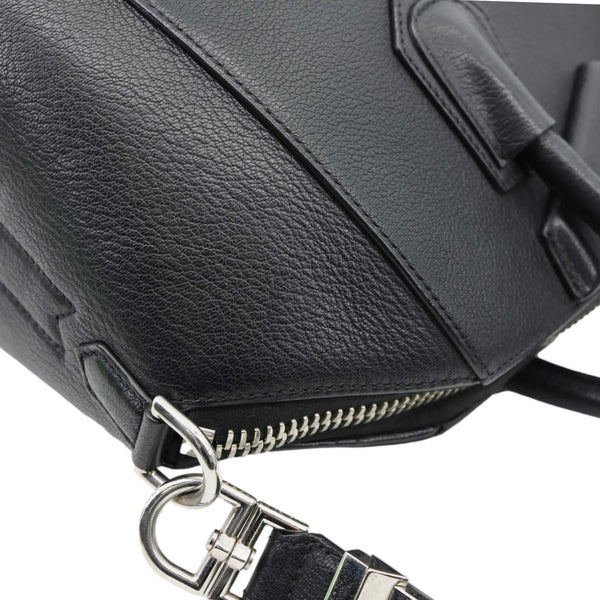 GIVENCHY Antigona Medium Sugar Goatskin Leather Shoulder Bag Black